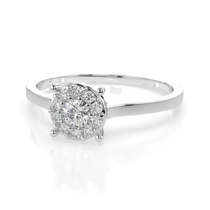 Solitaire Eternity Ring (Round), 0.1 ct — 101-10017/1(3.0)