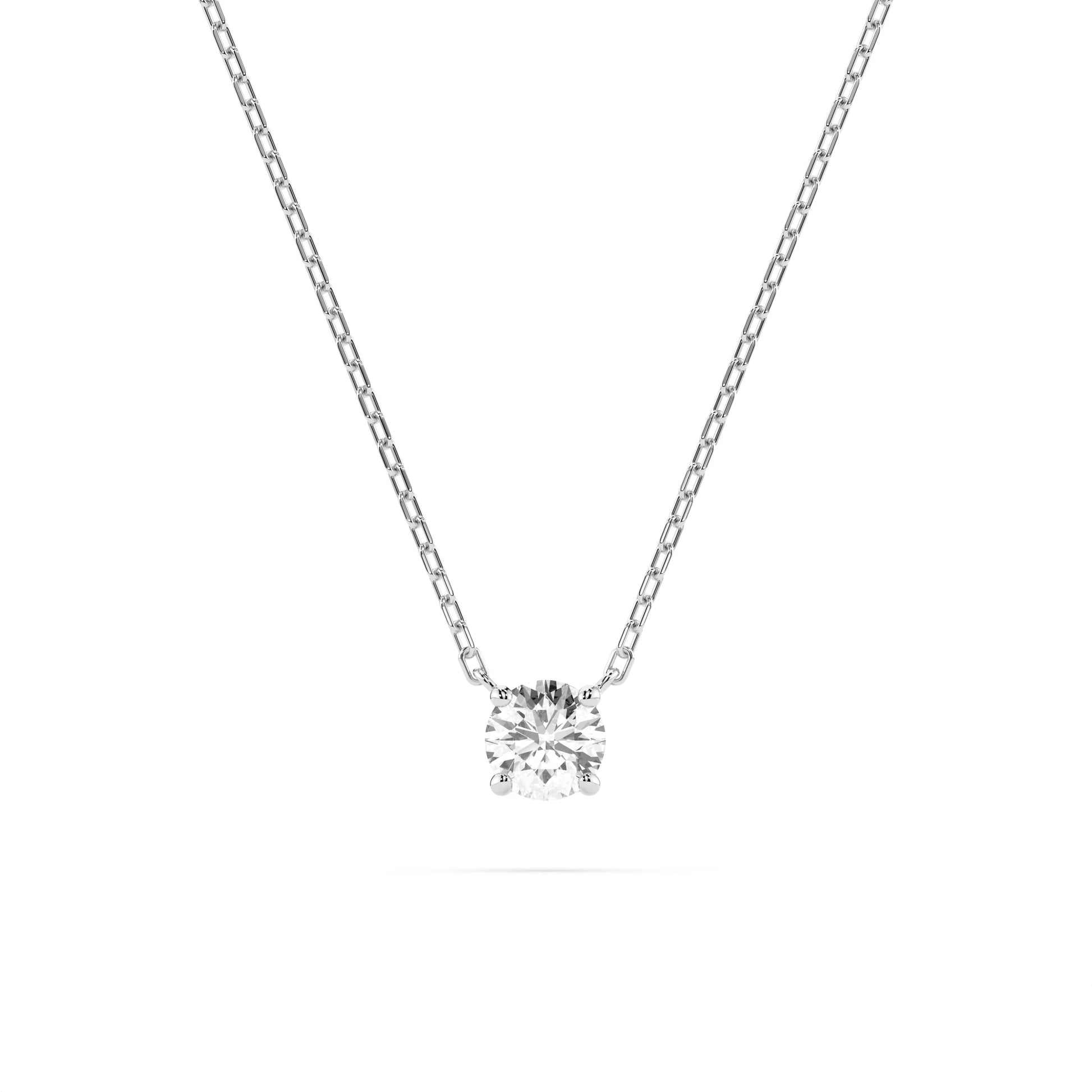 Solitaire Necklace (Round), 0.1 ct — 104-10040(3.0)