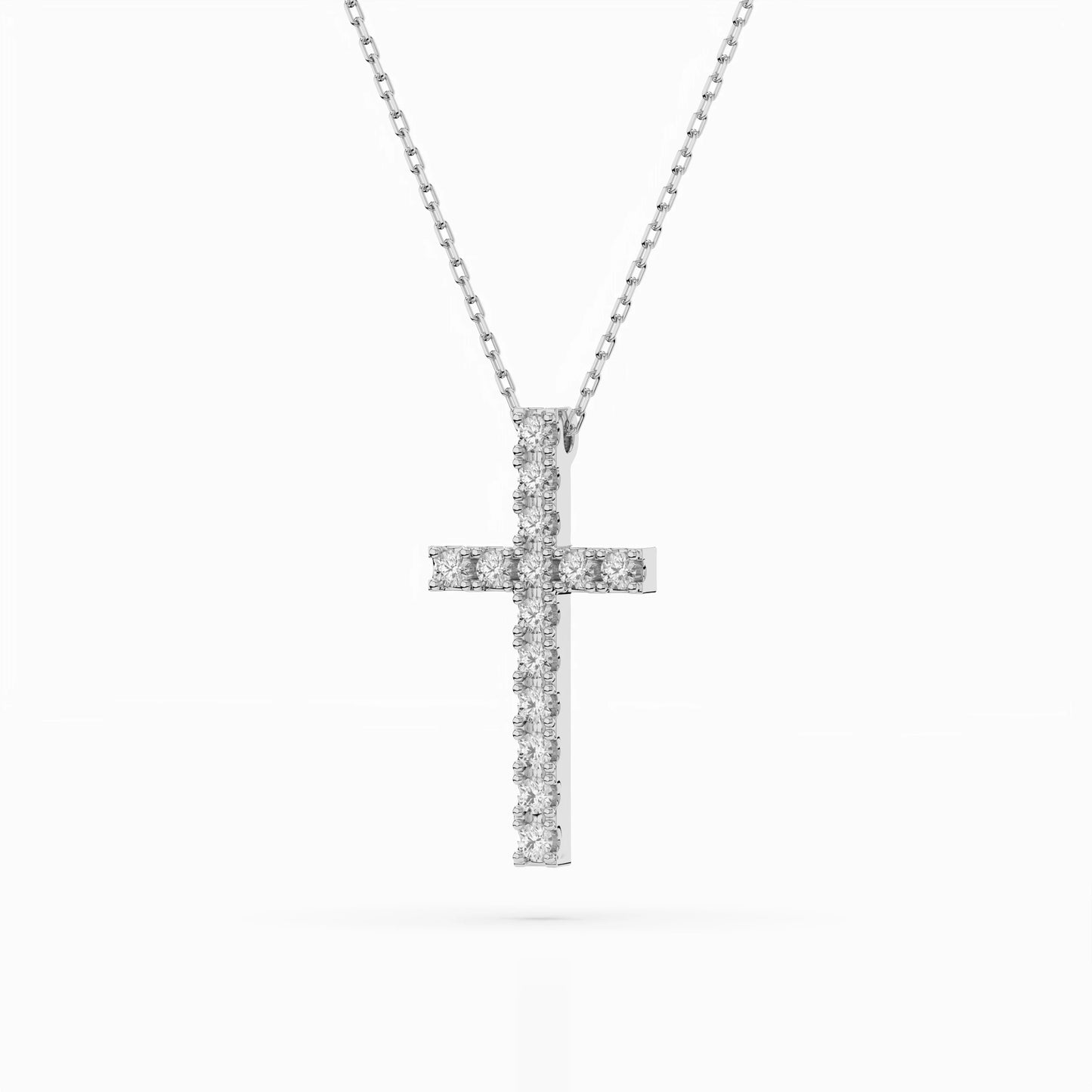Minimalism Necklace (Round), 0.2 ct — 104-10025