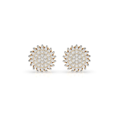 Illusion Earring (Round), 0.3 ct — 102-10171