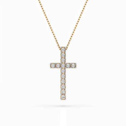 Minimalism Necklace (Round), 0.2 ct — 104-10025
