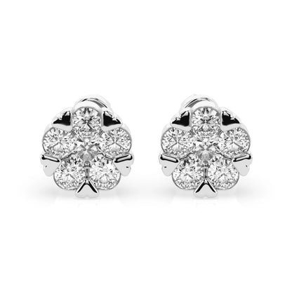 Illusion Earring (Round), 0.3 ct — 102-10015/2(3.4)