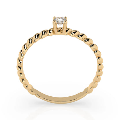 Solitaire Ring (Round), 0.08 ct — 101-10038(2.7)
