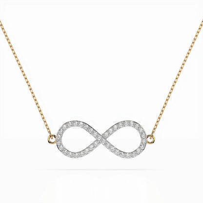 Minimalism Necklace (Round), 0.19 ct — 104-10068