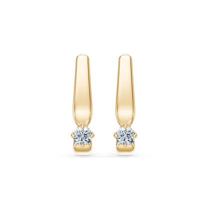 Solitaire English Lock Earring, 0.2 ct — 102-10041(3.0)