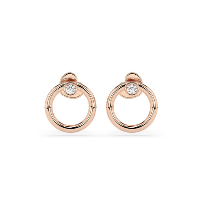 Minimalism Earring (Round), 0.06 ct — 102-10170