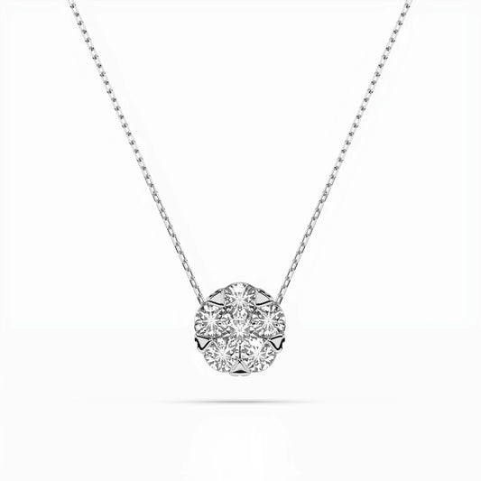 Illusion Necklace (Round), 0.1 ct — 104-10033(3.0)