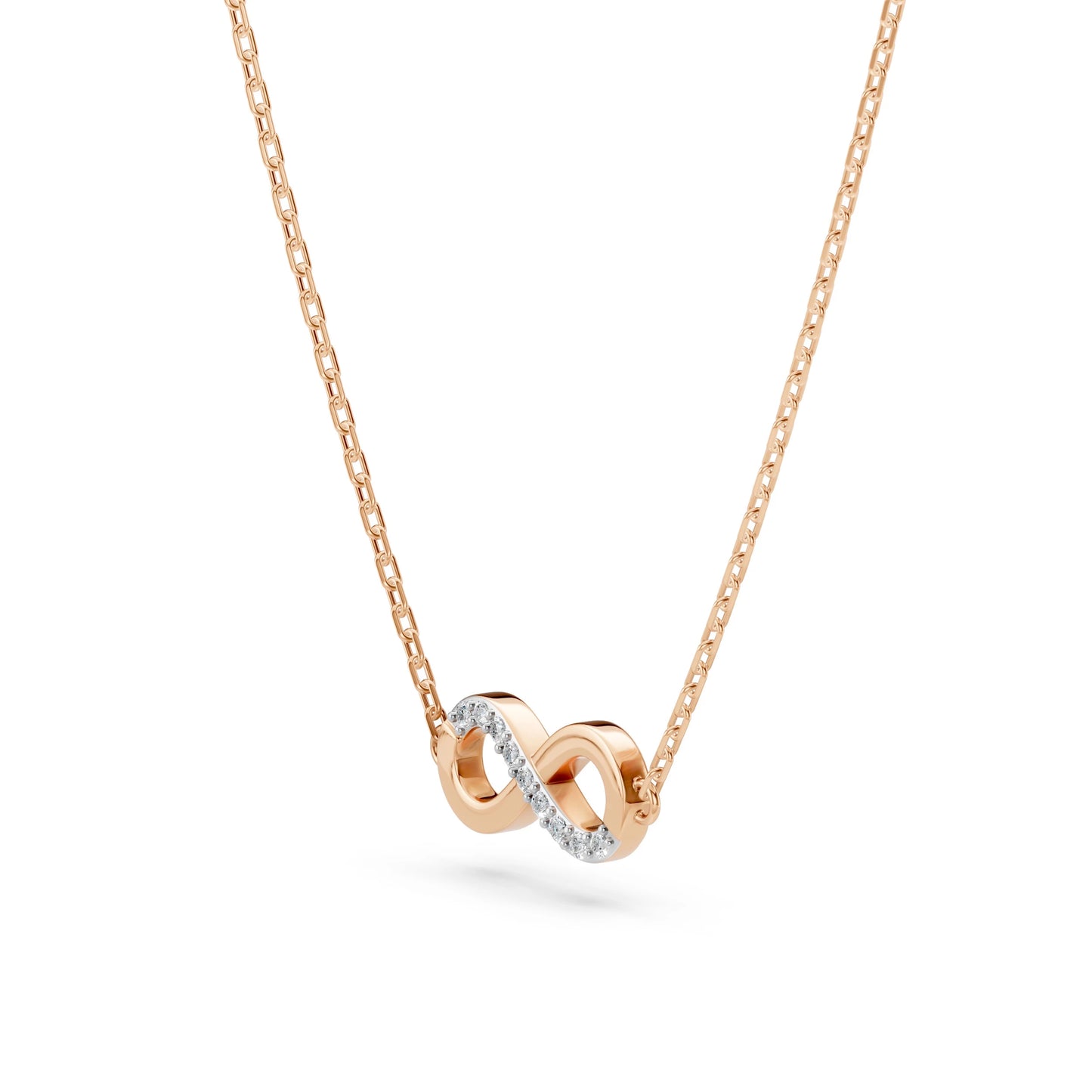 Minimalism Necklace (Round), 0.05 ct — 104-10072