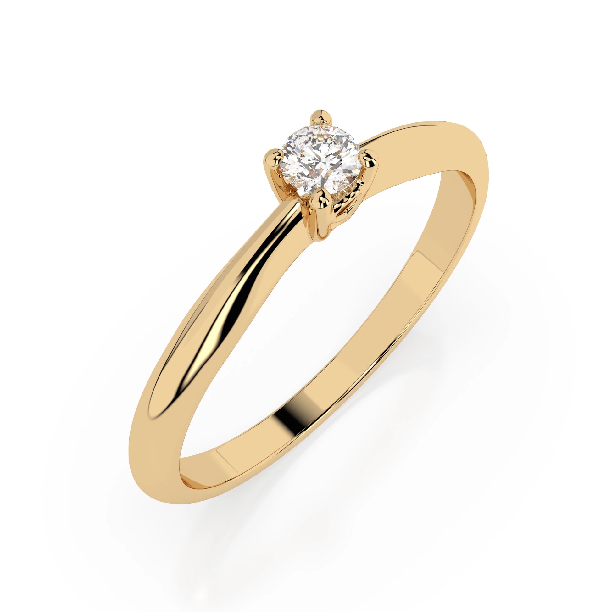 Solitaire Ring (Round), 0.06 ct — 101-10035(2.5)
