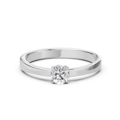 Solitaire Ring (Round), 0.45 ct — 101-10012/1(4.8)