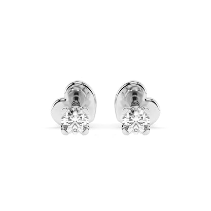 Solitaire Butterfly Earring (Round), 0.3 ct — 102-10089/2(3.4)