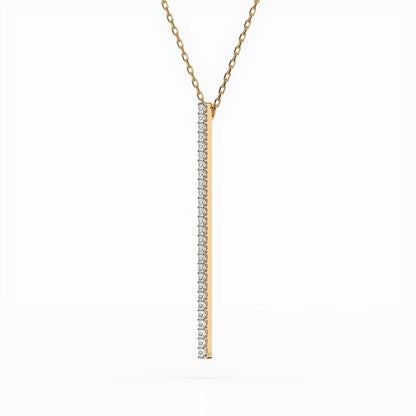 Minimalism Necklace (Round), 0.14 ct — 104-10050