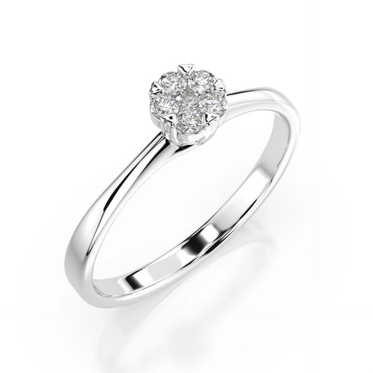 Illusion Ring (Round), 0.03 ct — 101-10015/1(2.0)
