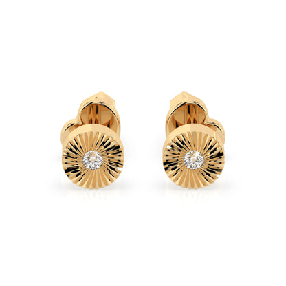 Minimalism Earring (Round), 0.04 ct — 102-10049