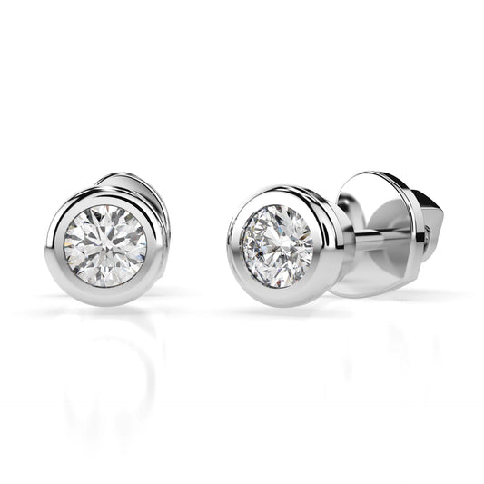 Solitaire Butterfly Earring (Round), 0.3 ct — 102-10010(3.4)