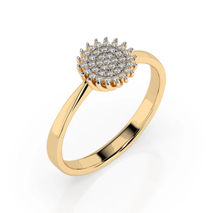 Illusion Ring (Round), 0.15 ct — 101-10171