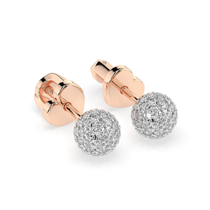 Illusion Earring (Round), 0.46 ct — 102-10090