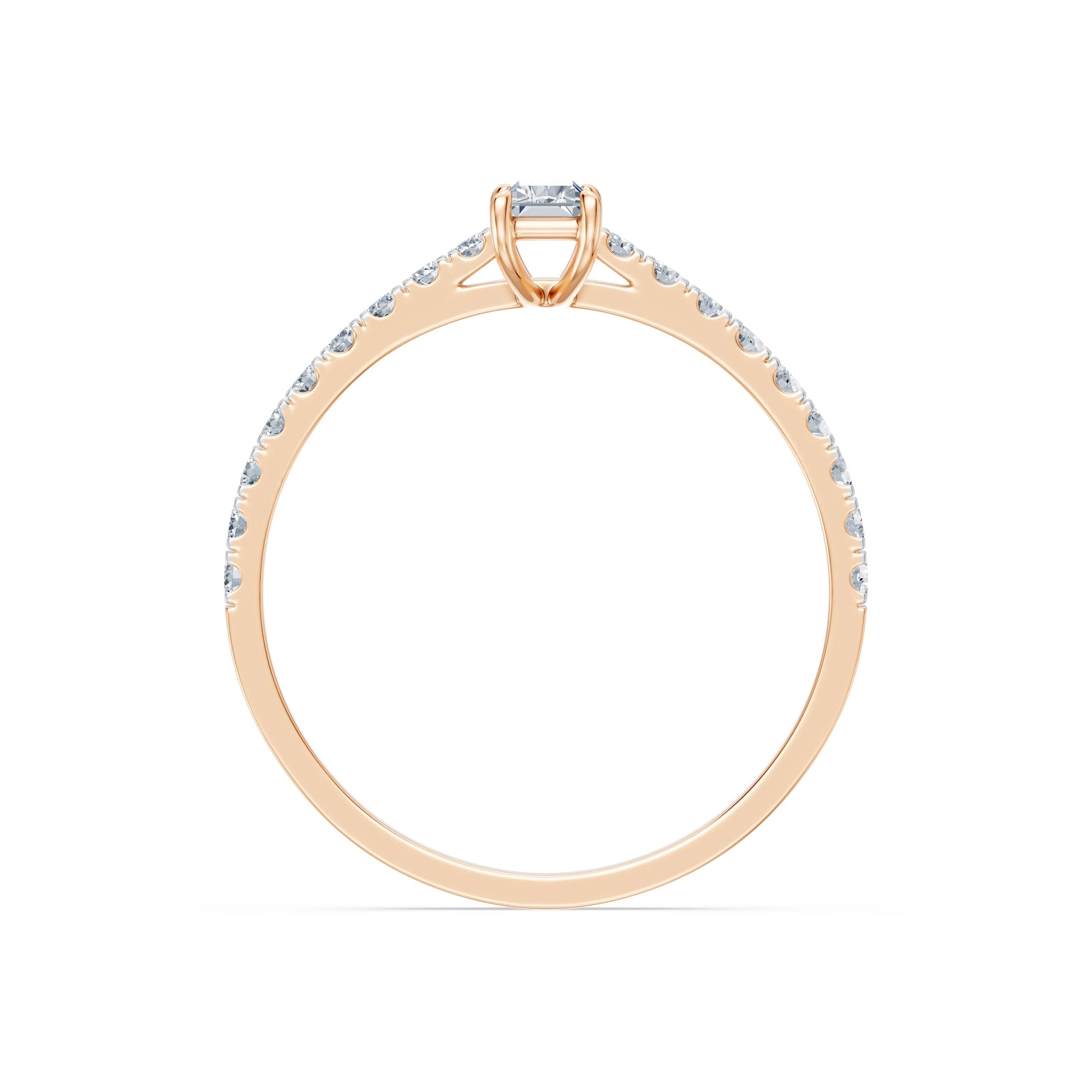 Solitaire Eternity Ring, 0.3 ct — 101-10191(0.30)BAQ