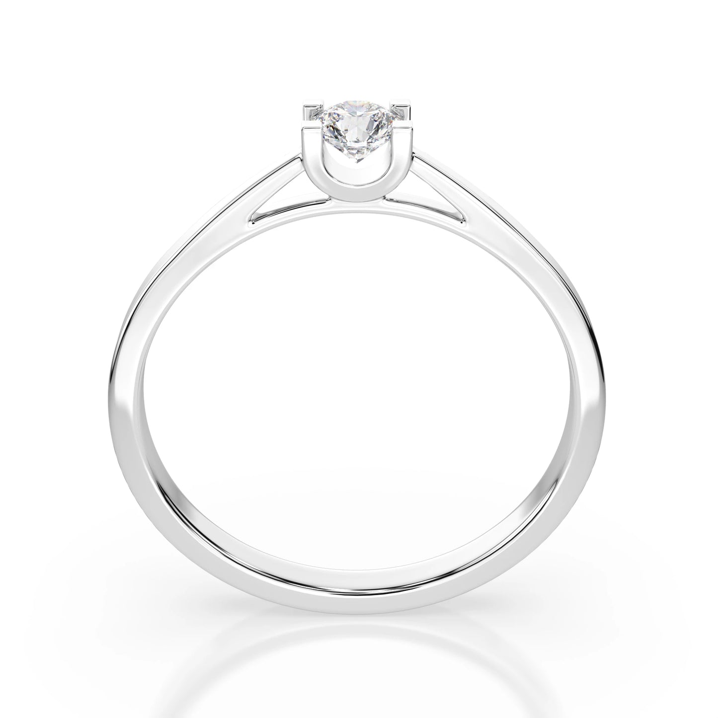 Solitaire Ring (Round), 0.15 ct — 101-10020(3.4)