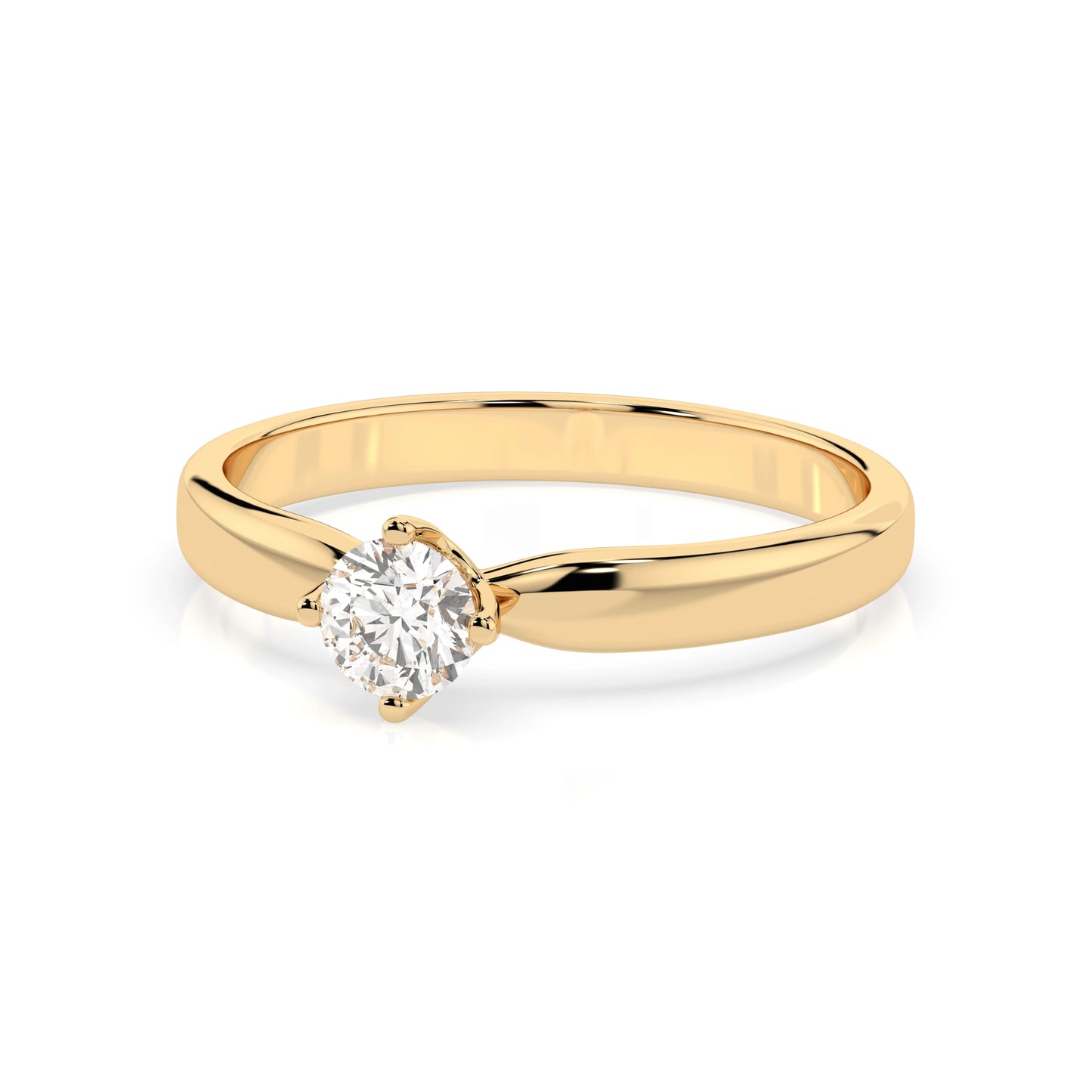 Solitaire Ring (Round), 0.3 ct — 101-10041(4.2)