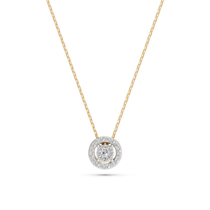 Illusion Necklace (Round), 0.03 ct — 104-10002(2.0)