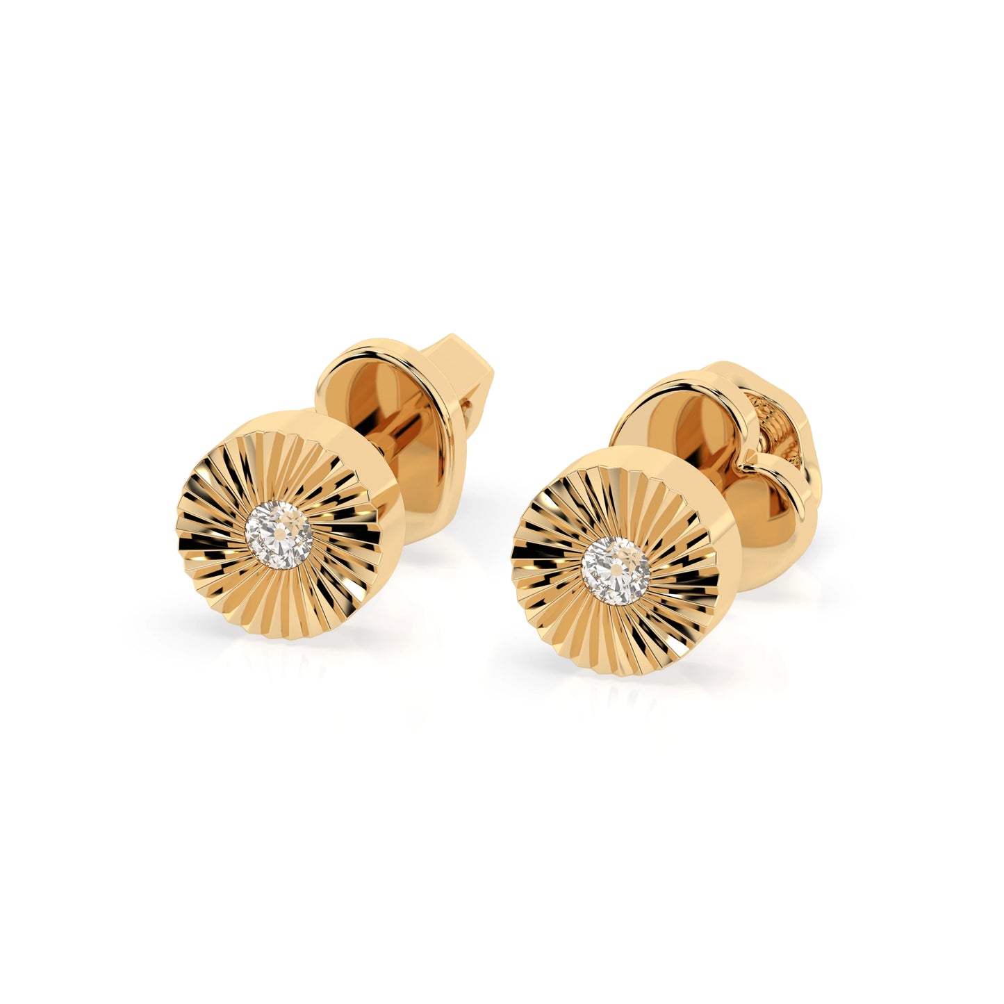 Minimalism Earring (Round), 0.04 ct — 102-10049