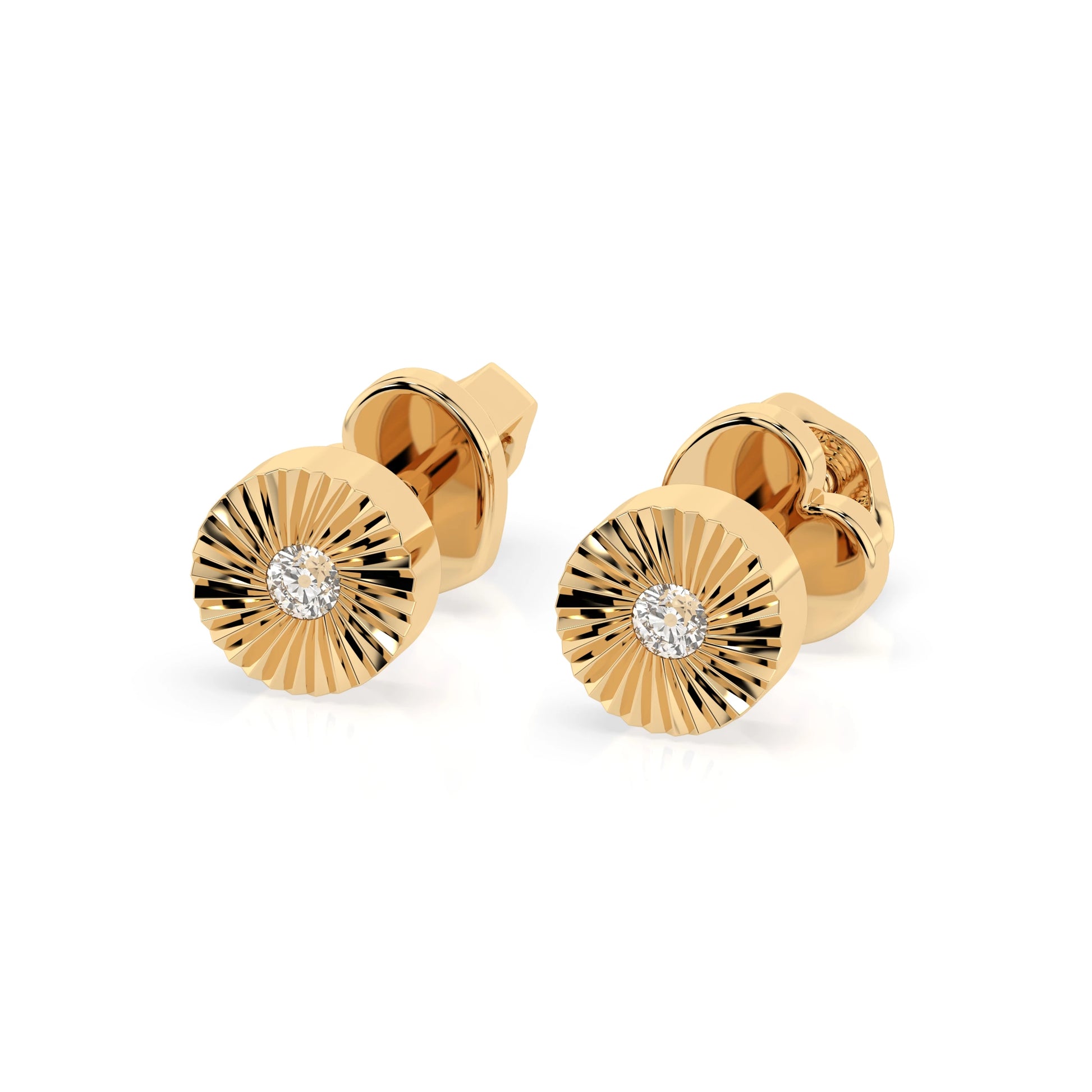 Minimalism Earring (Round), 0.04 ct — 102-10049