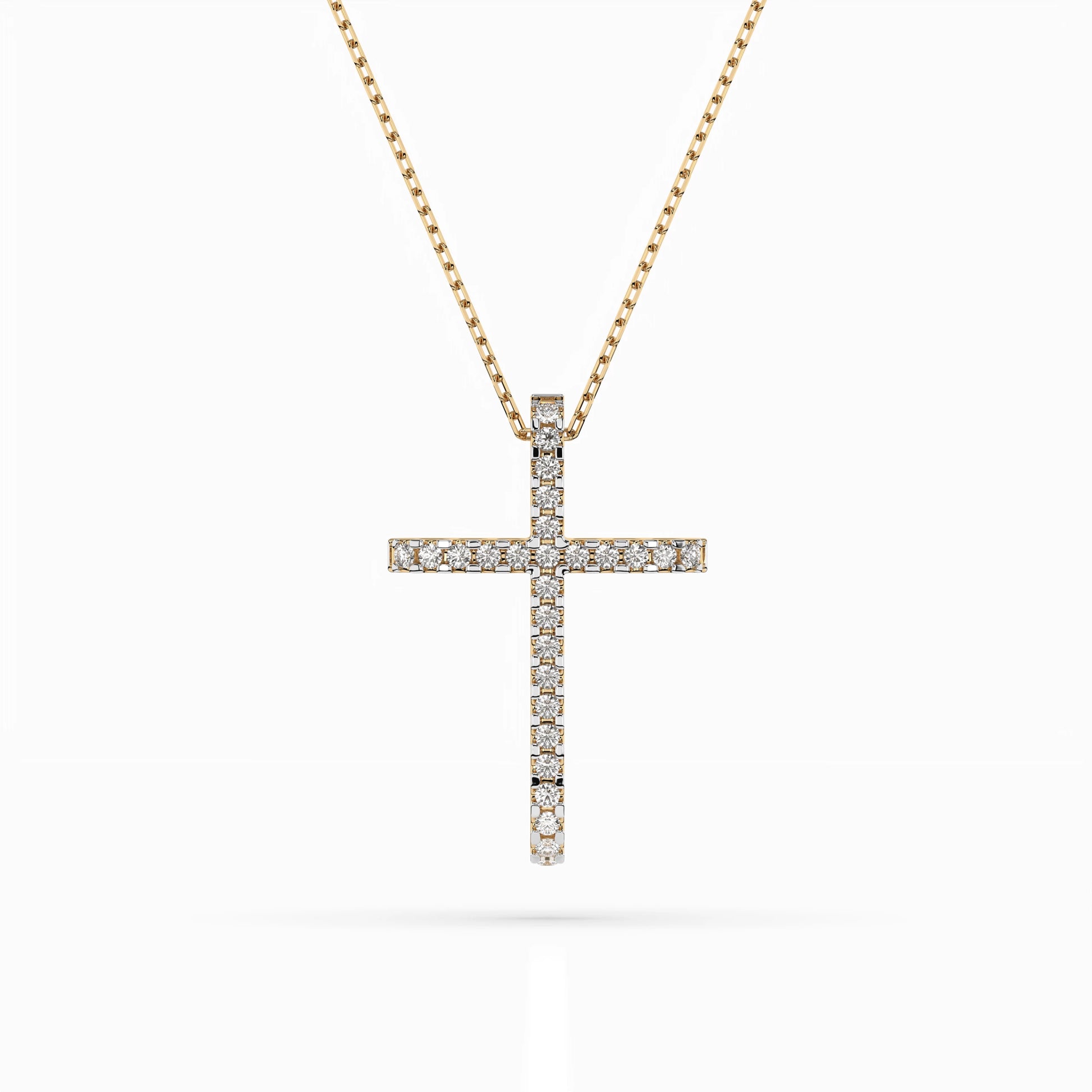 Minimalism Necklace (Round), 0.14 ct — 104-10026