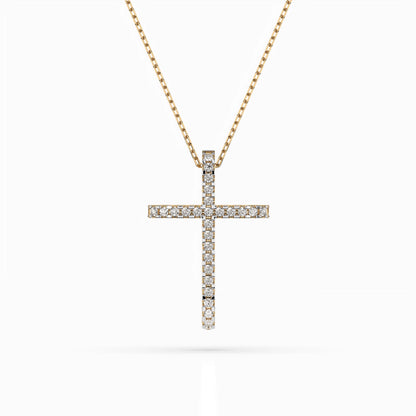 Minimalism Necklace (Round), 0.14 ct — 104-10026