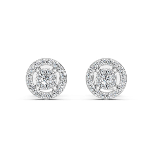 Illusion Earring (Round), 0.06 ct — 102-10018(2.0)