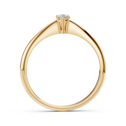 Solitaire Ring (Round), 0.1 ct — 101-10027(3.0)
