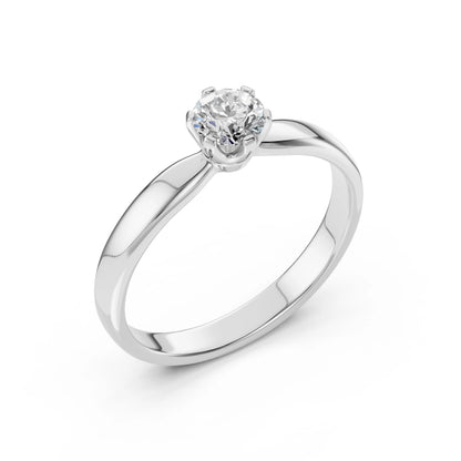 Solitaire Ring (Round), 0.4 ct — 101-10040(4.7)