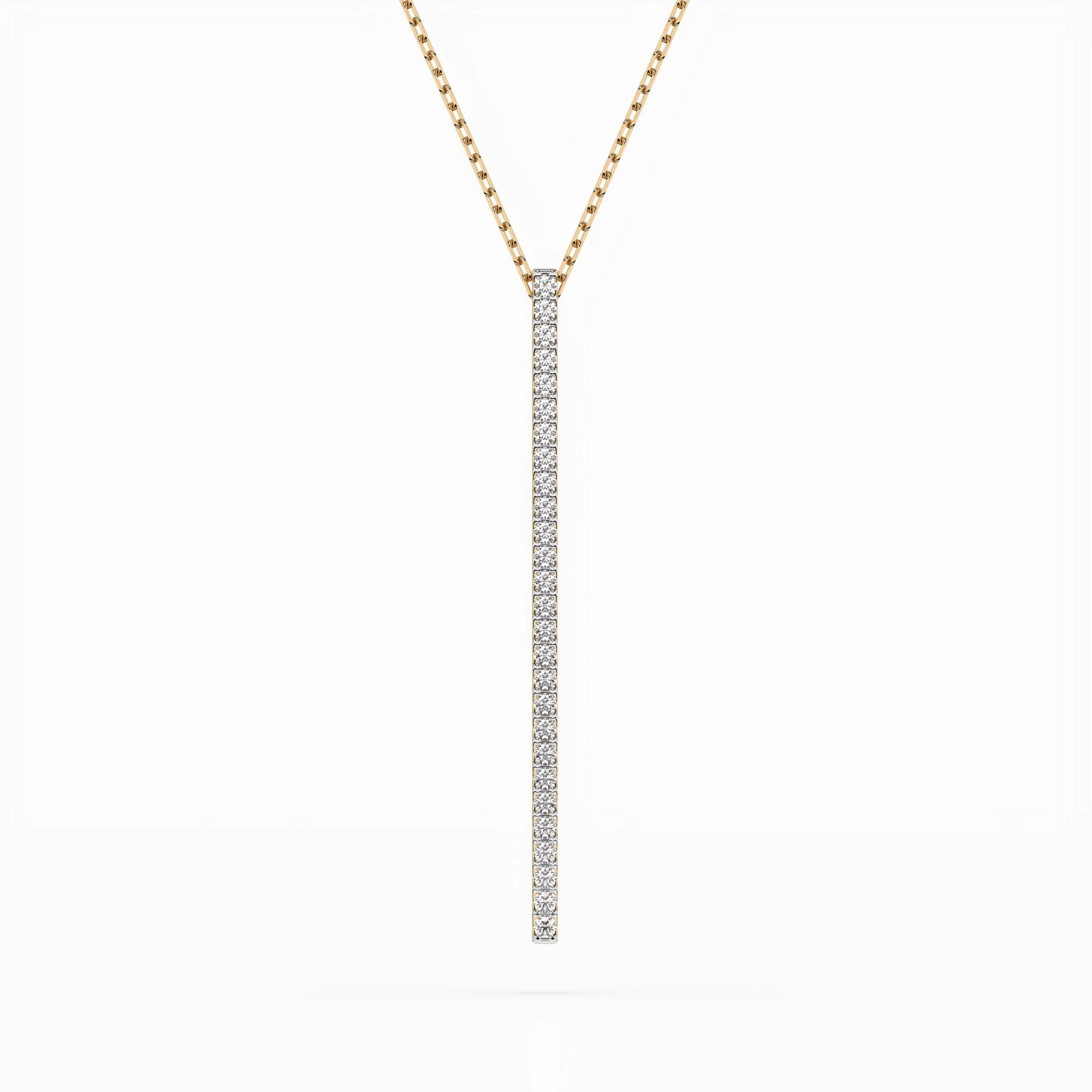 Minimalism Necklace (Round), 0.14 ct — 104-10050