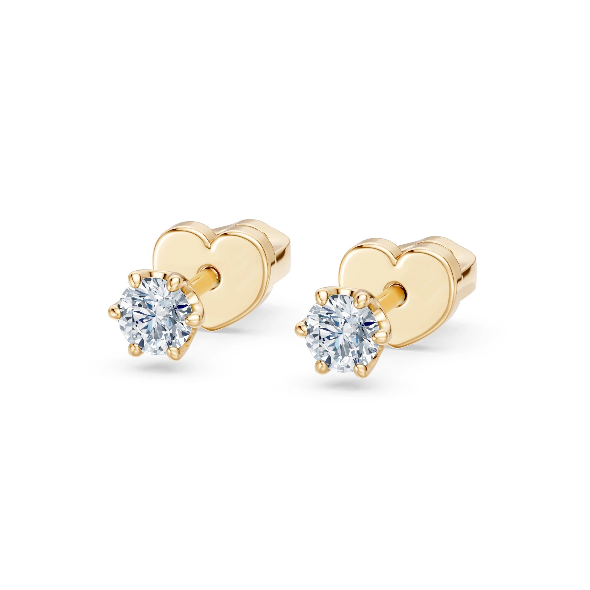 Solitaire Butterfly Earring, 0.3 ct — 102-10040/1(3.4)
