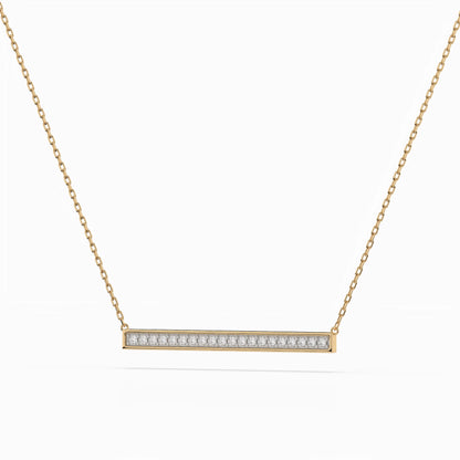Minimalism Necklace (Round), 0.12 ct — 104-10024