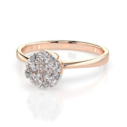 Illusion Ring (Round), 0.1 ct — 101-10015/1(3.0)