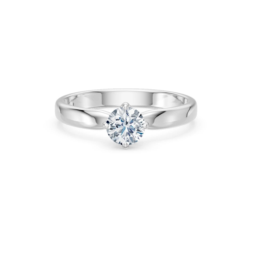 Solitaire Ring, 0.4 ct — 101-10041(4.7)
