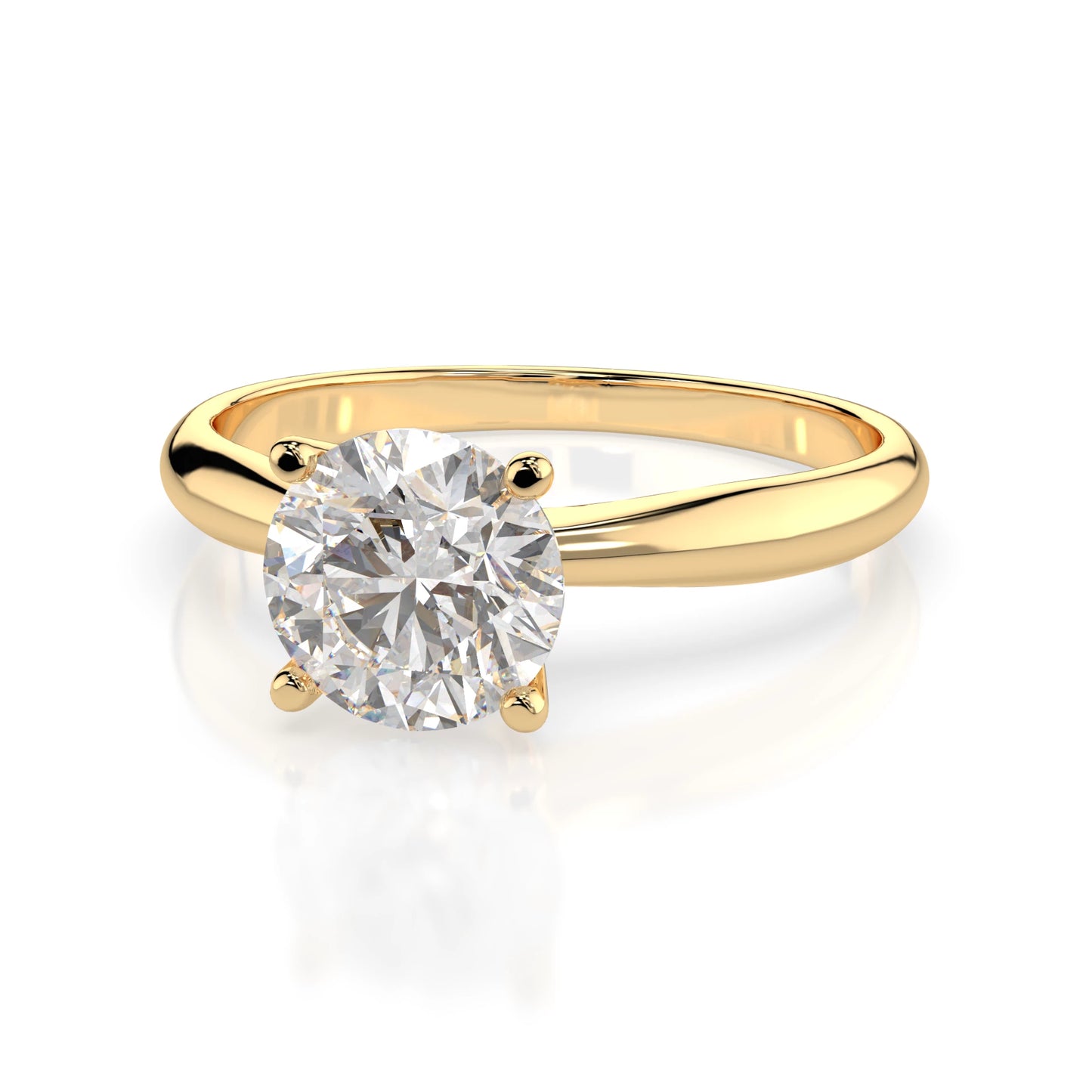 Solitaire Ring (Round), 1.0 ct — 101-10021(6.5)