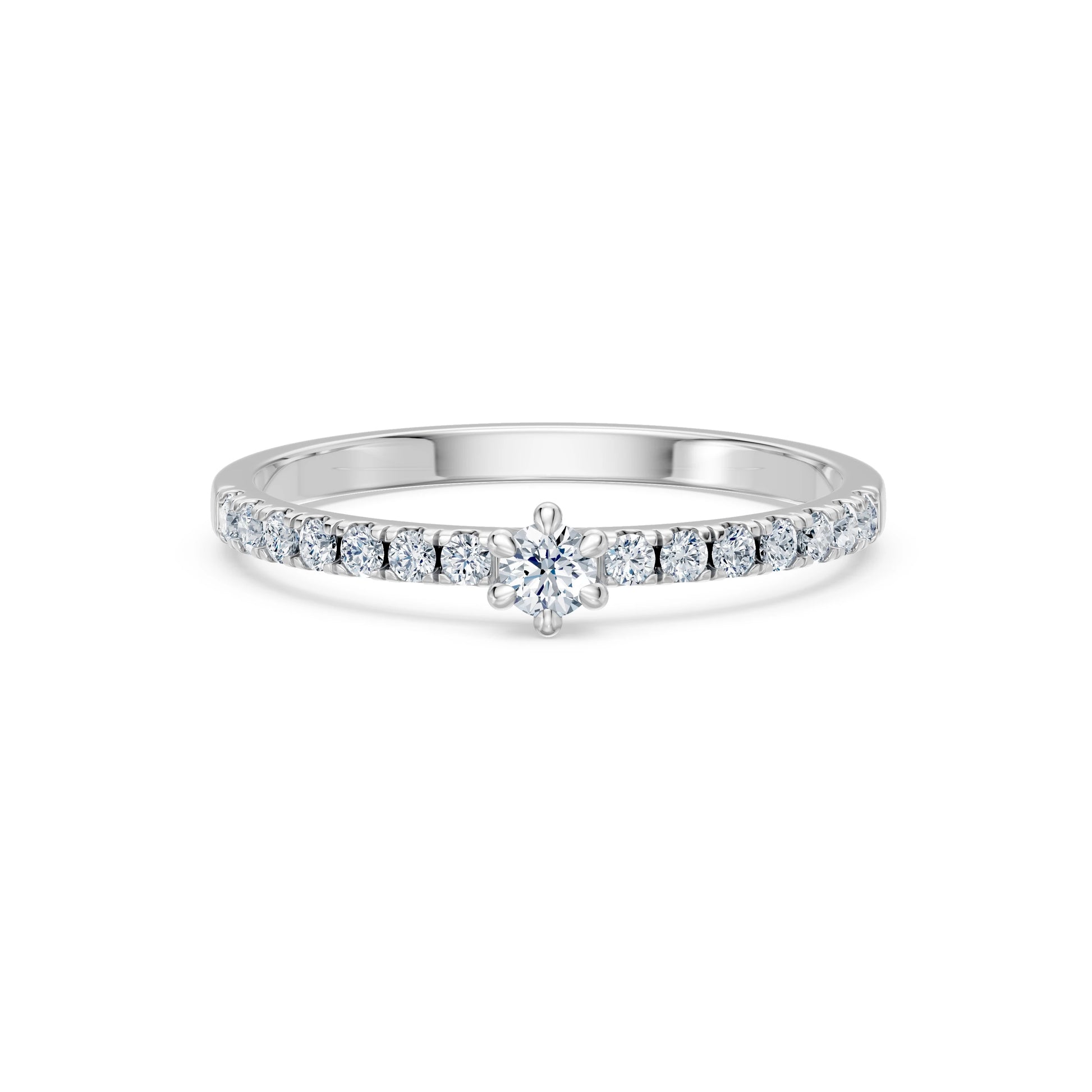 Solitaire Eternity Ring, 0.09 ct — 101-10126/3(2.8)