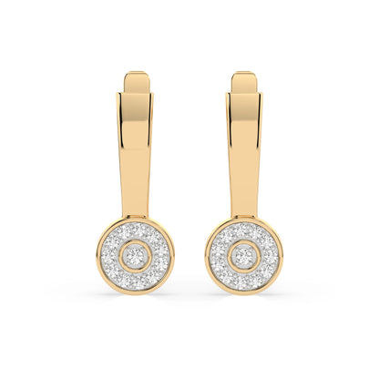 Illusion Earring (Round), 0.13 ct — 102-10075