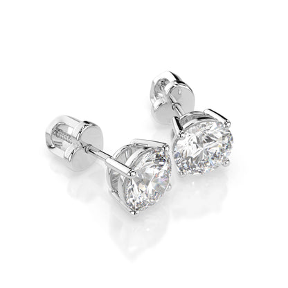 Solitaire Butterfly Earring (Round), 2.0 ct — 102-10012/1(6.5)