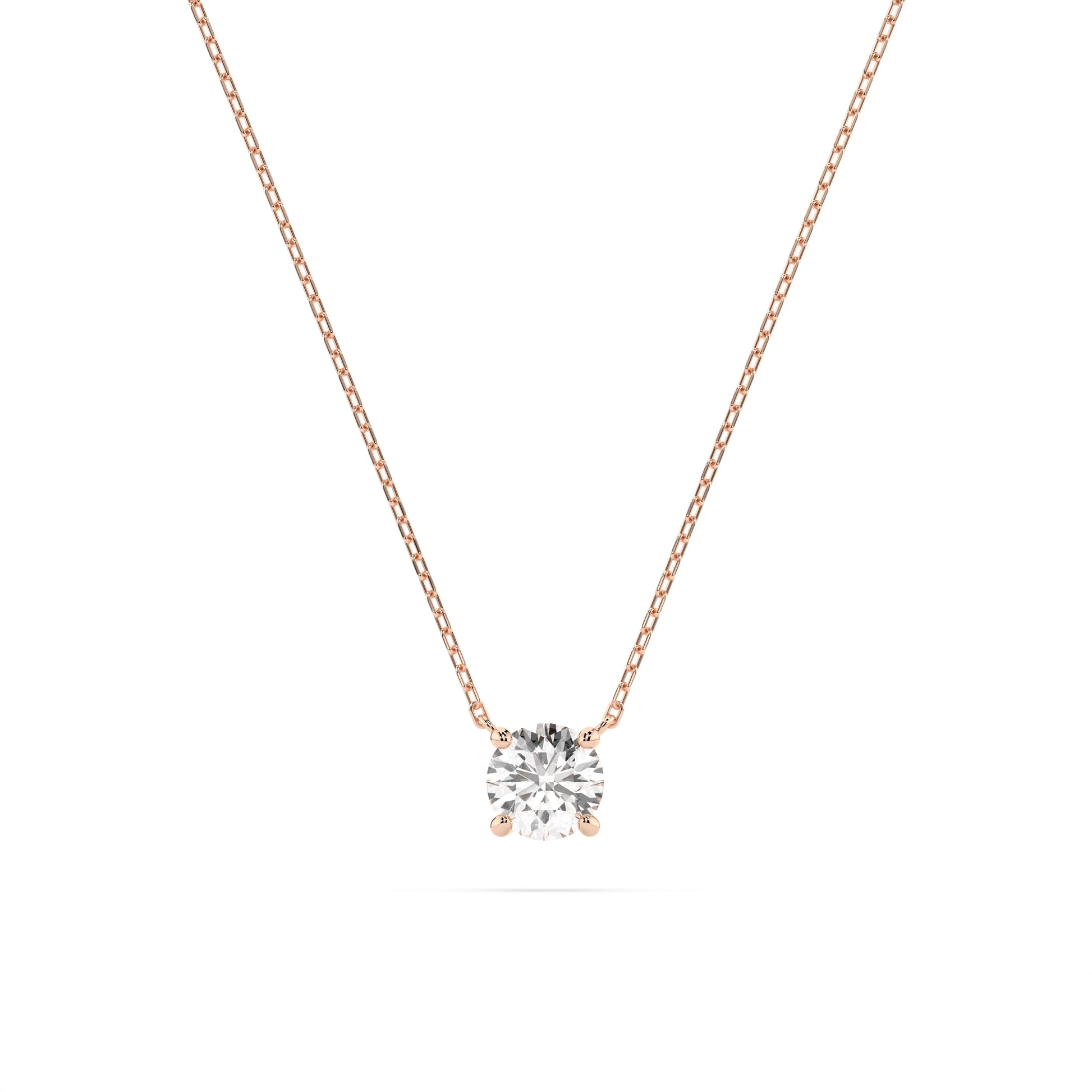 Solitaire Necklace (Round), 0.3 ct — 104-10040(4.2)
