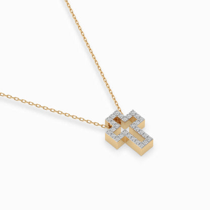 Minimalism Necklace (Round), 0.17 ct — 104-10030