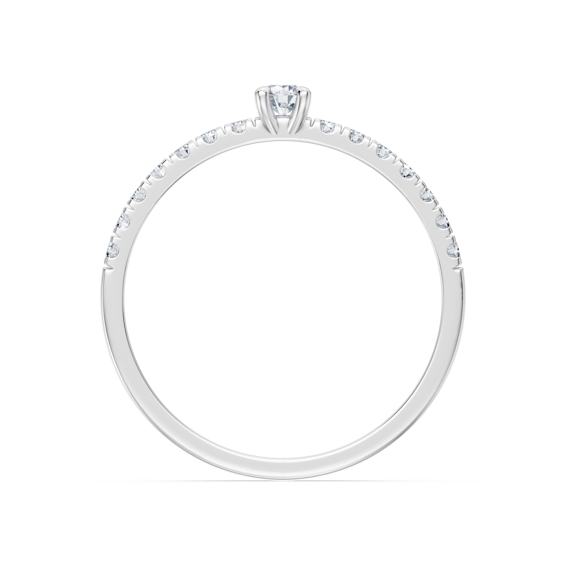Solitaire Eternity Ring, 0.09 ct — 101-10126/1(2.8)