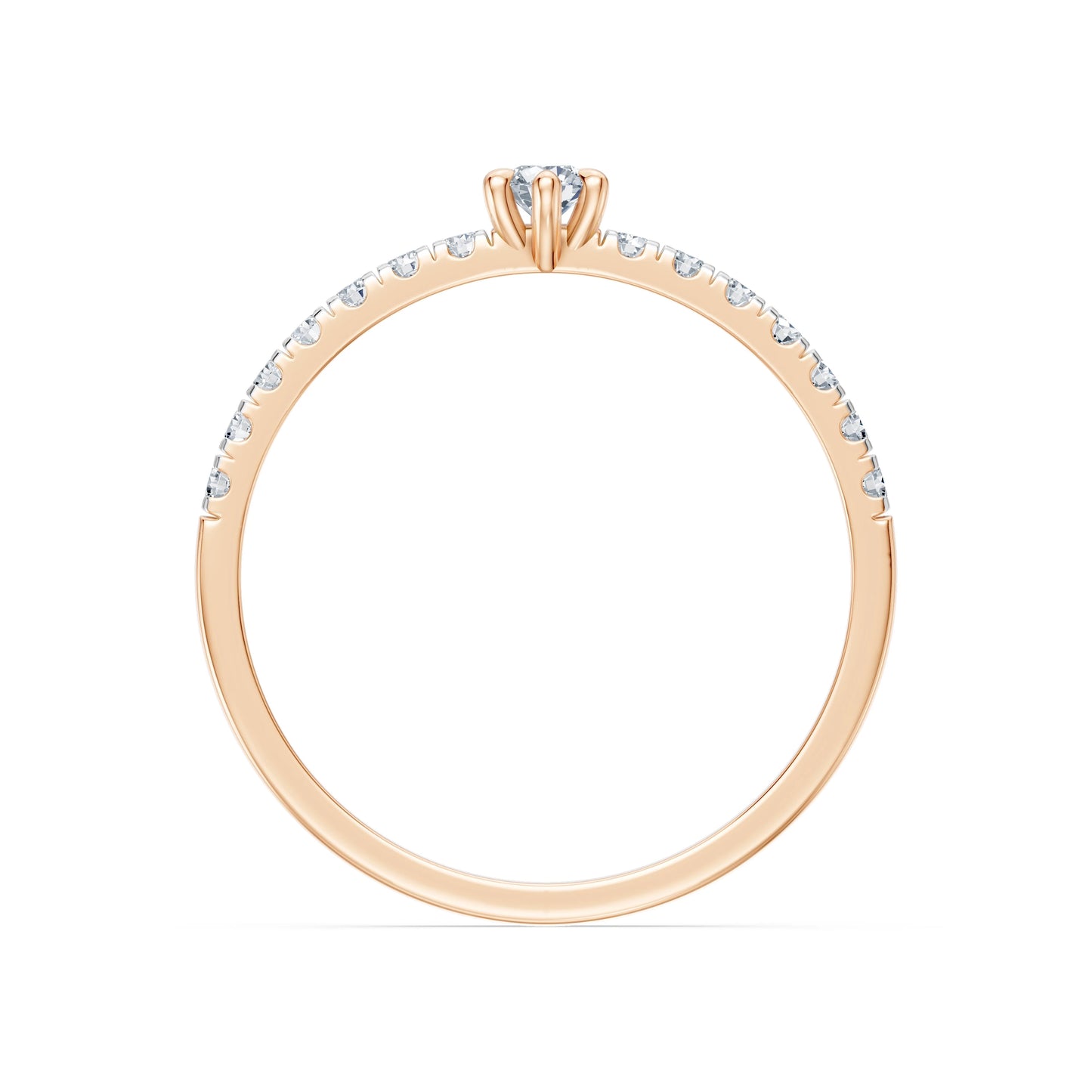 Solitaire Eternity Ring, 0.09 ct — 101-10126/3(2.8)