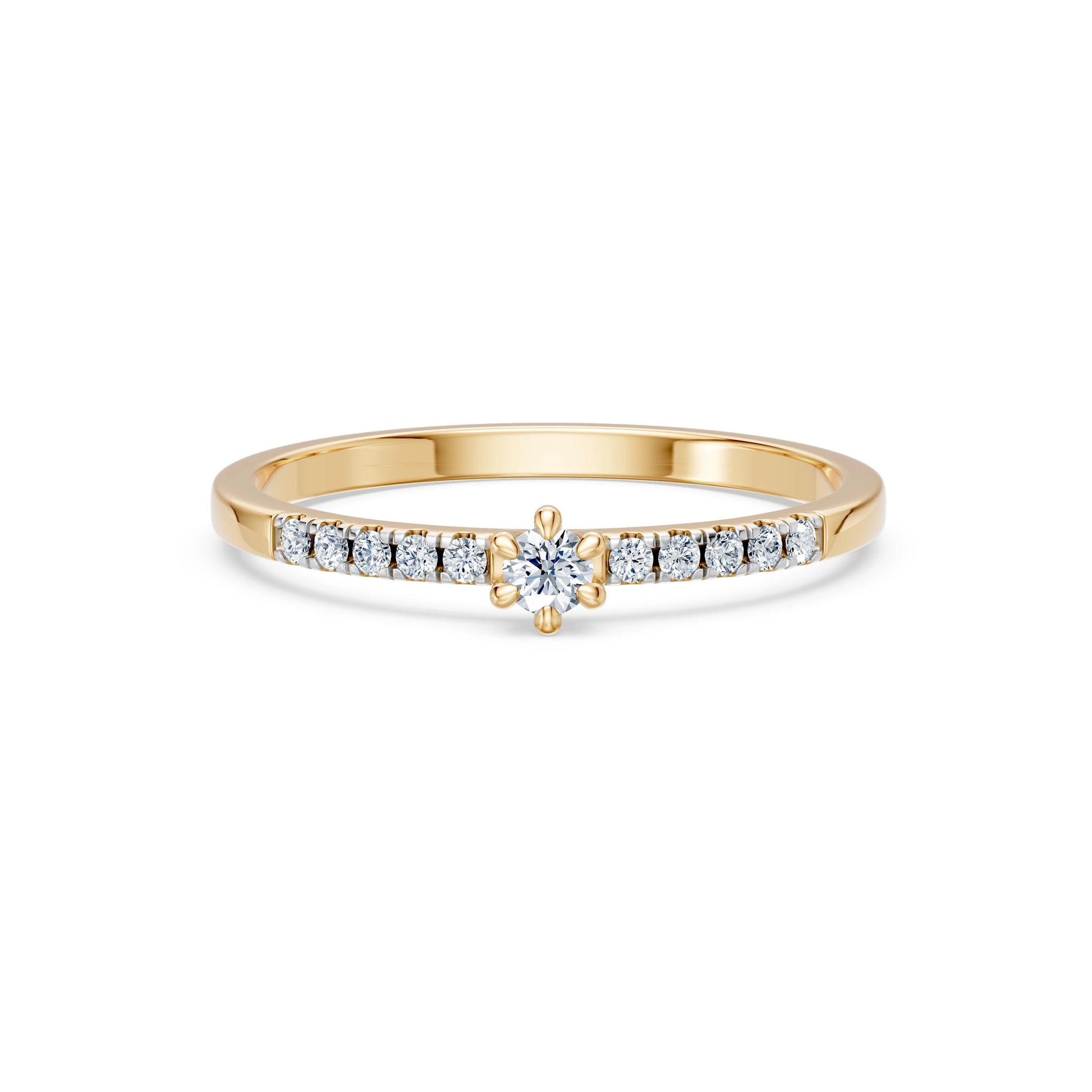 Solitaire Eternity Ring, 0.07 ct — 101-10126/4(2.6)