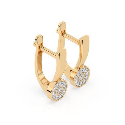 Illusion Earring (Round), 0.13 ct — 102-10075