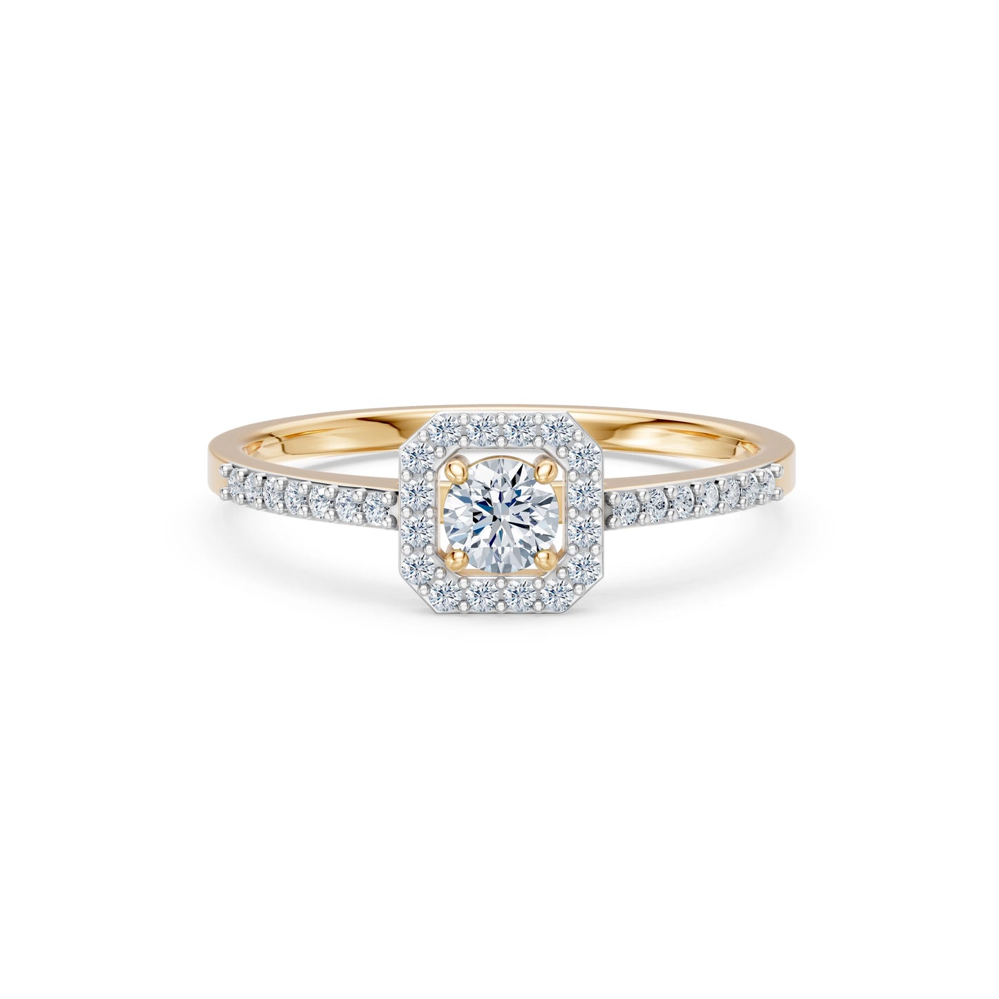 Solitaire Eternity Ring, 0.2 ct — 101-10118/2(3.7)
