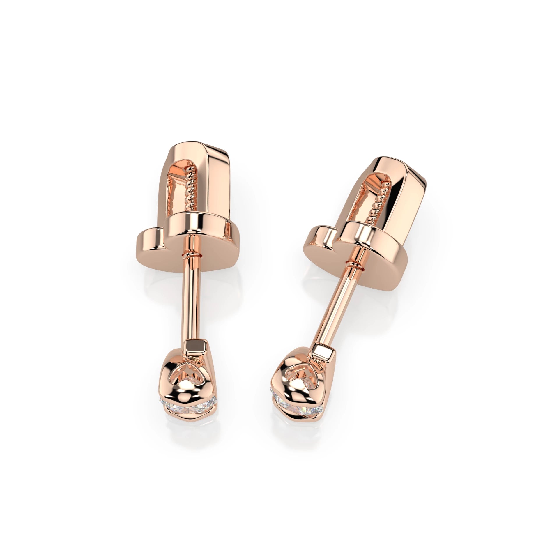 Solitaire Butterfly Earring (Round), 0.2 ct — 102-10016(3.0)