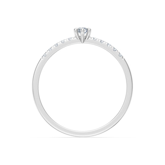 Solitaire Eternity Ring, 0.07 ct — 101-10126/4(2.6)